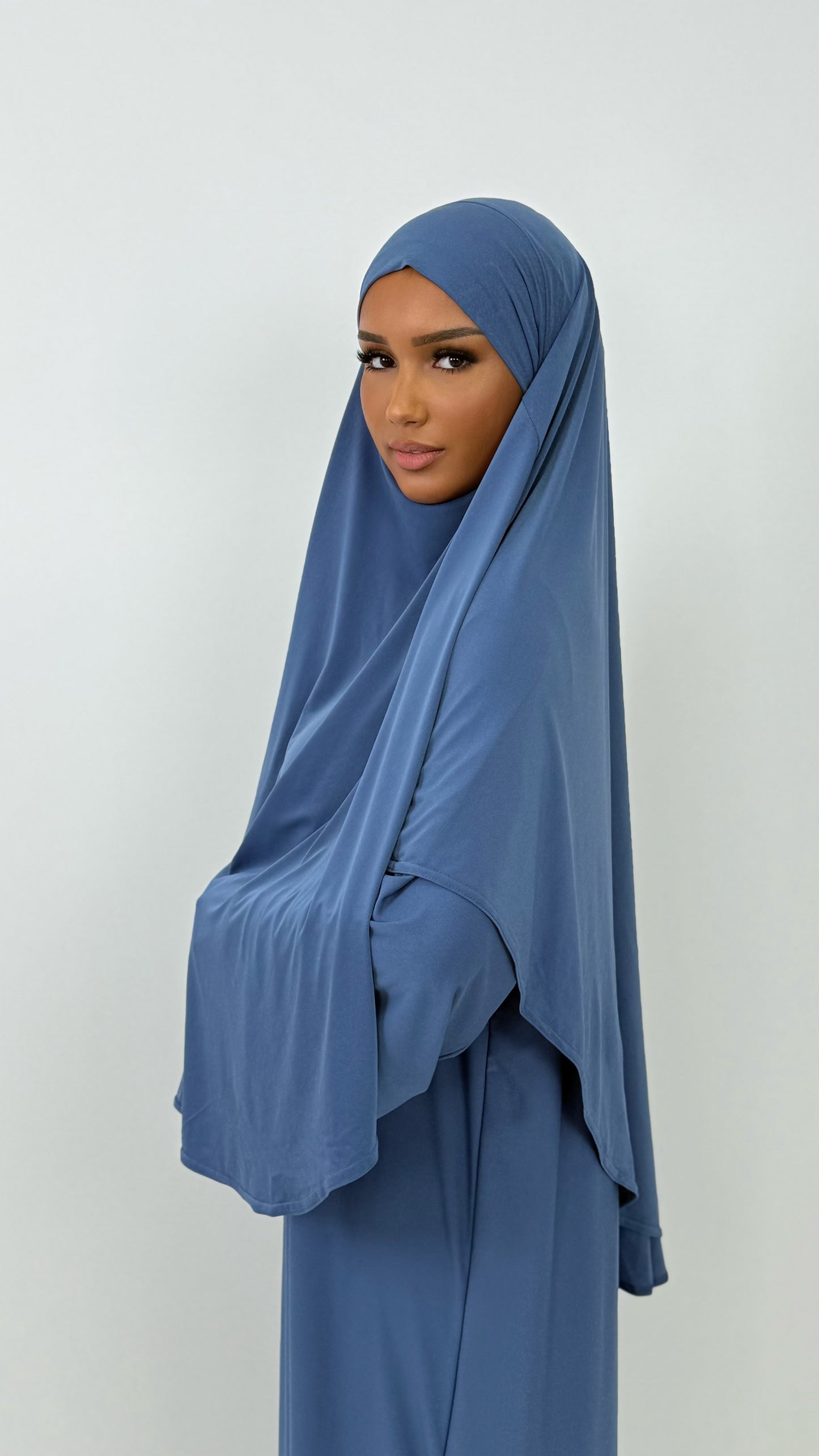 Khimar Jersey Premium [ bleu ]