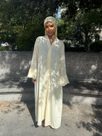 Abaya dentelle [jaune]
