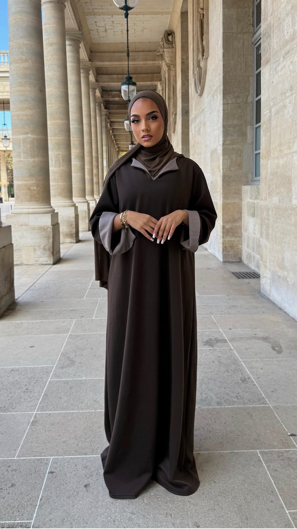 Abaya sweat bicolore