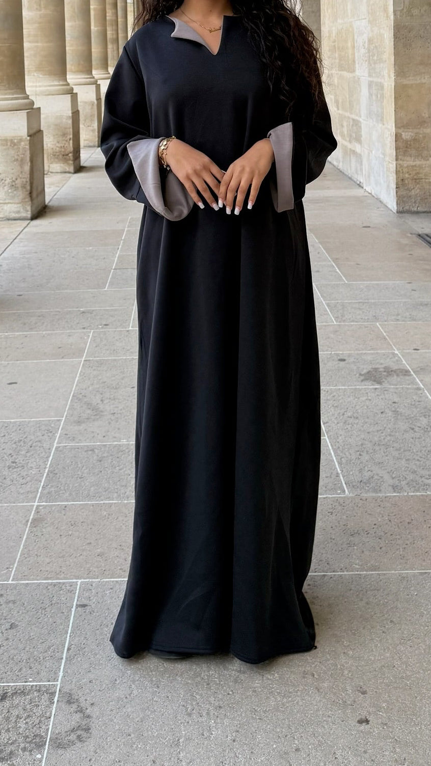 Abaya sweat bicolore