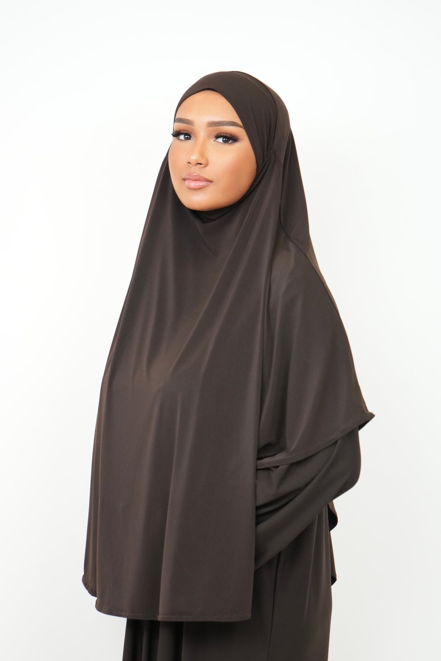 Khimar Jersey Premium [ chocolat ]