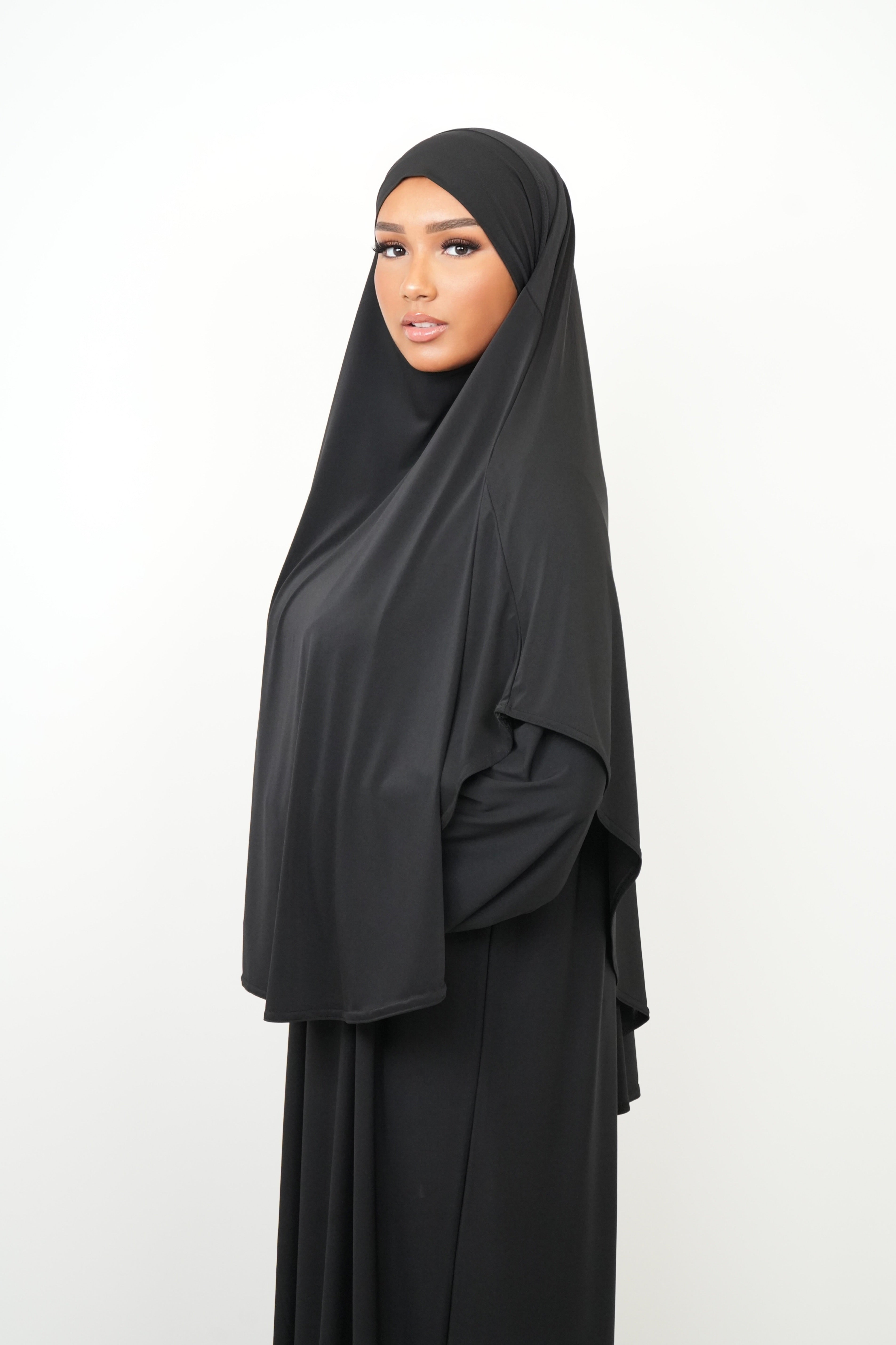 Khimar Jersey Premium [ noir ]