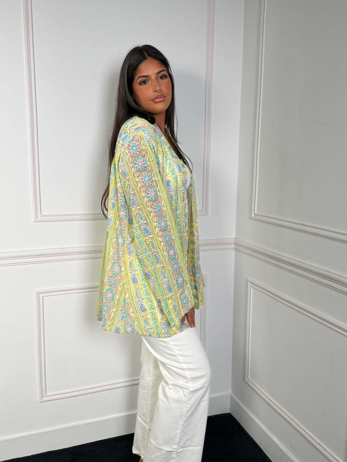 Kimono Asaya court [ jaune ]