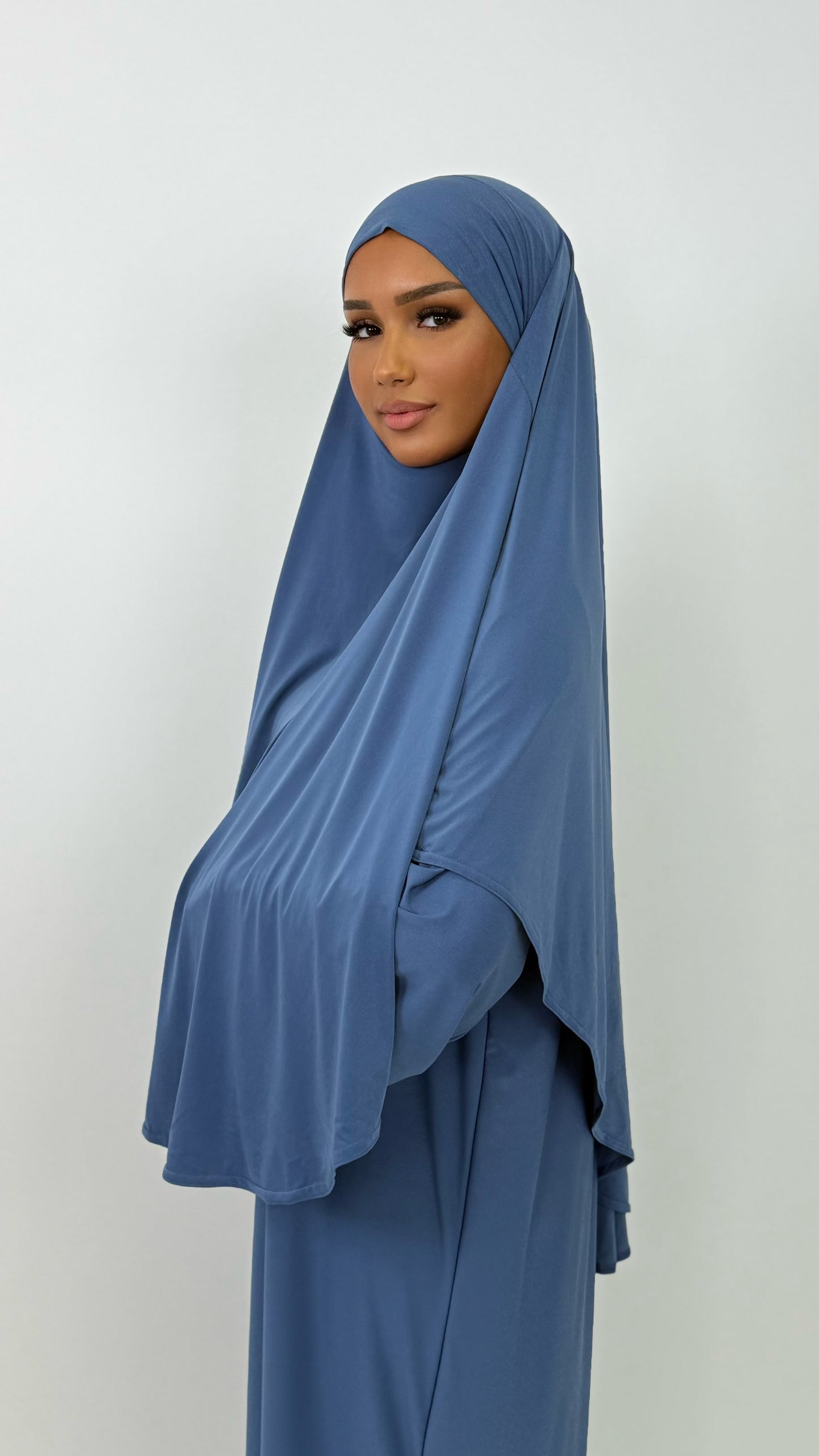 Khimar Jersey Premium [ bleu ]