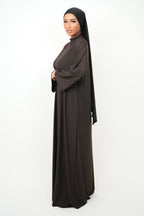 Abaya Jersey Premium [ chocolat ]
