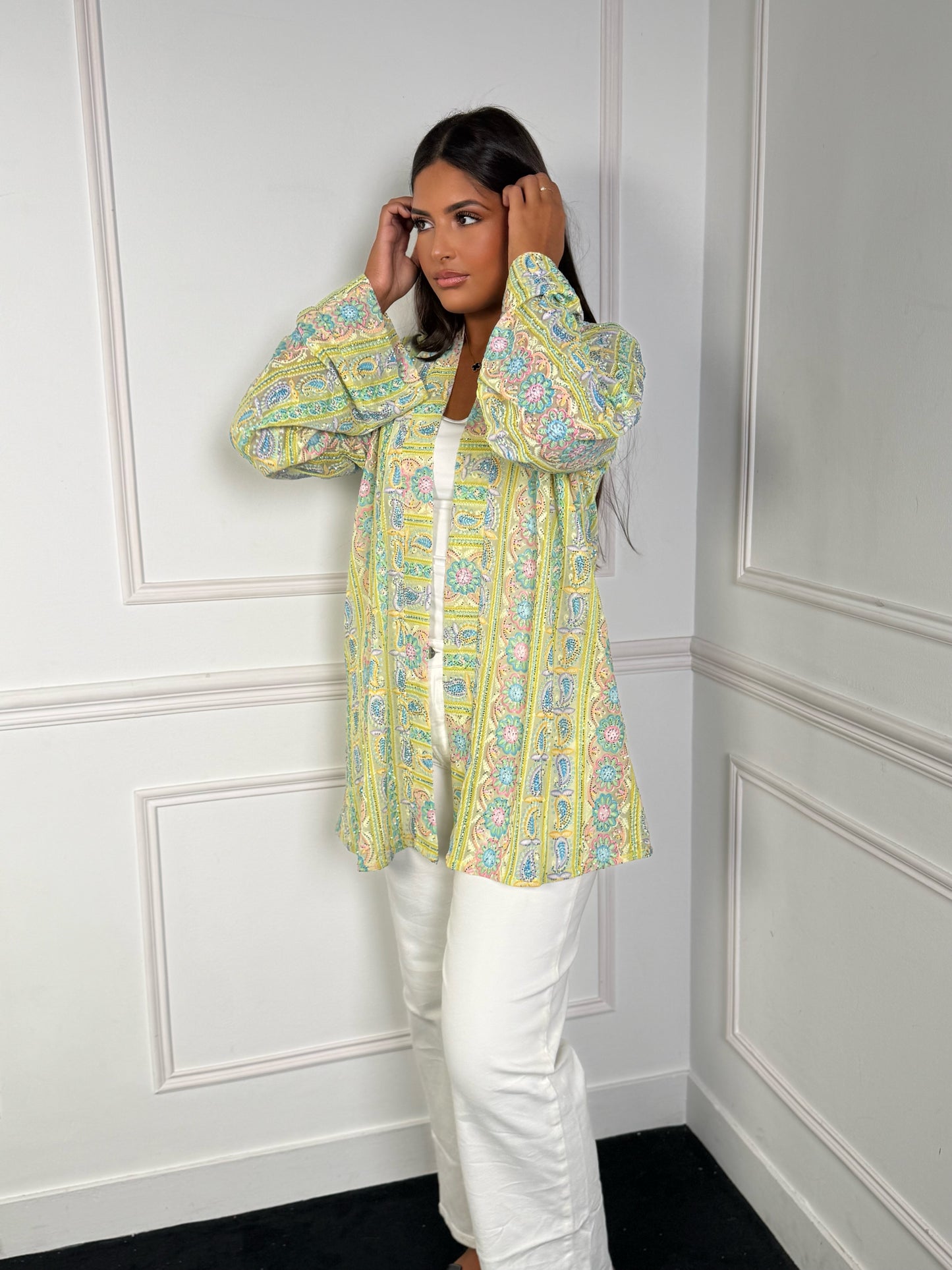 Kimono Asaya court [ jaune ]