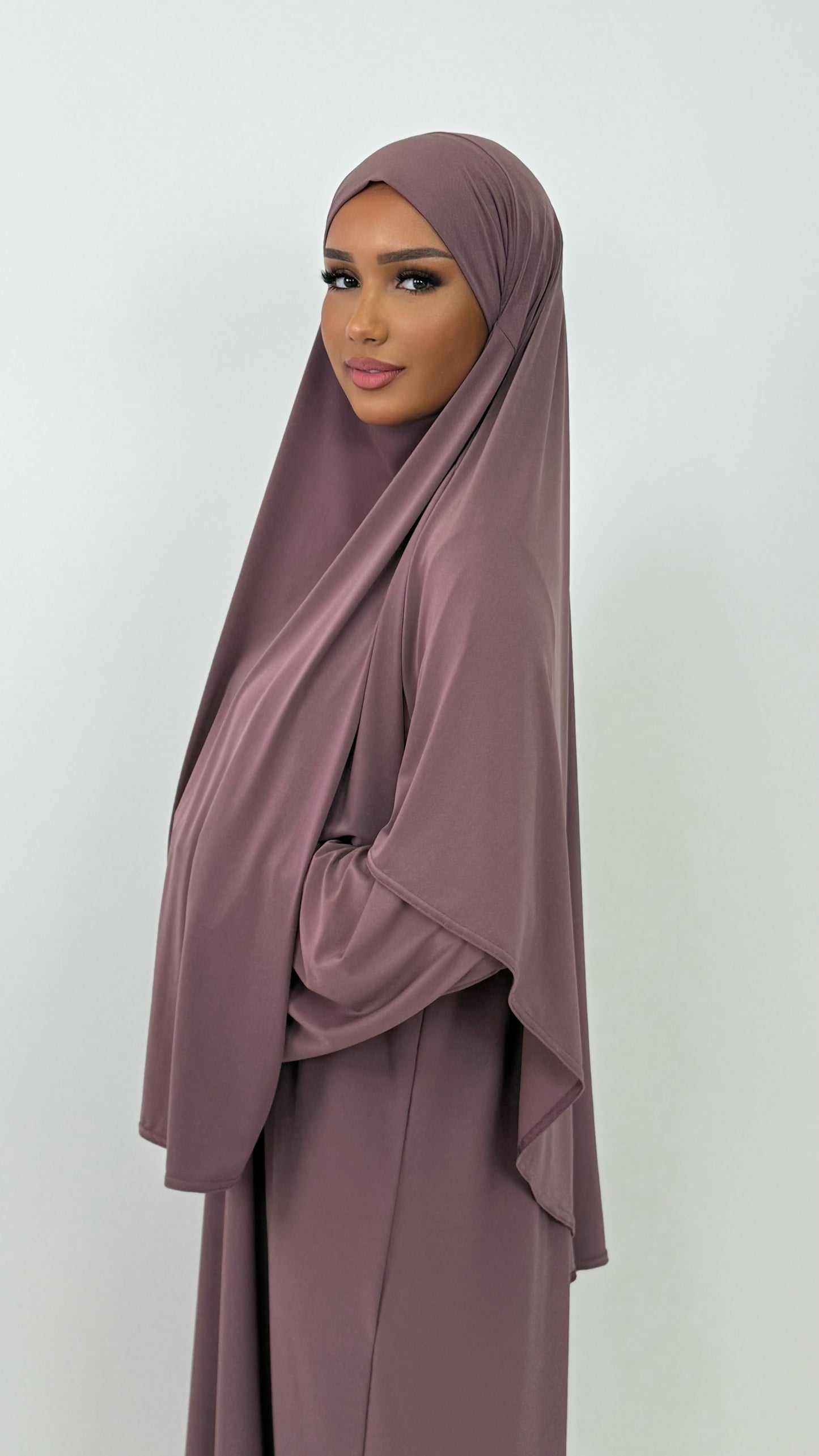 Khimar Jersey Premium [ rose blush ]