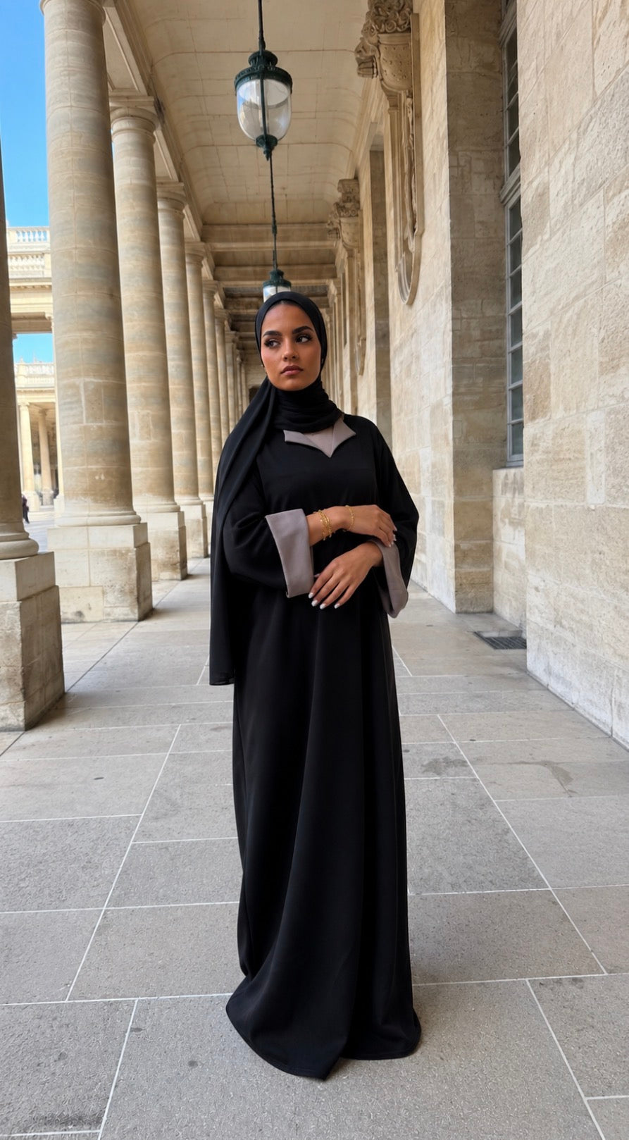 Abaya sweat bicolore