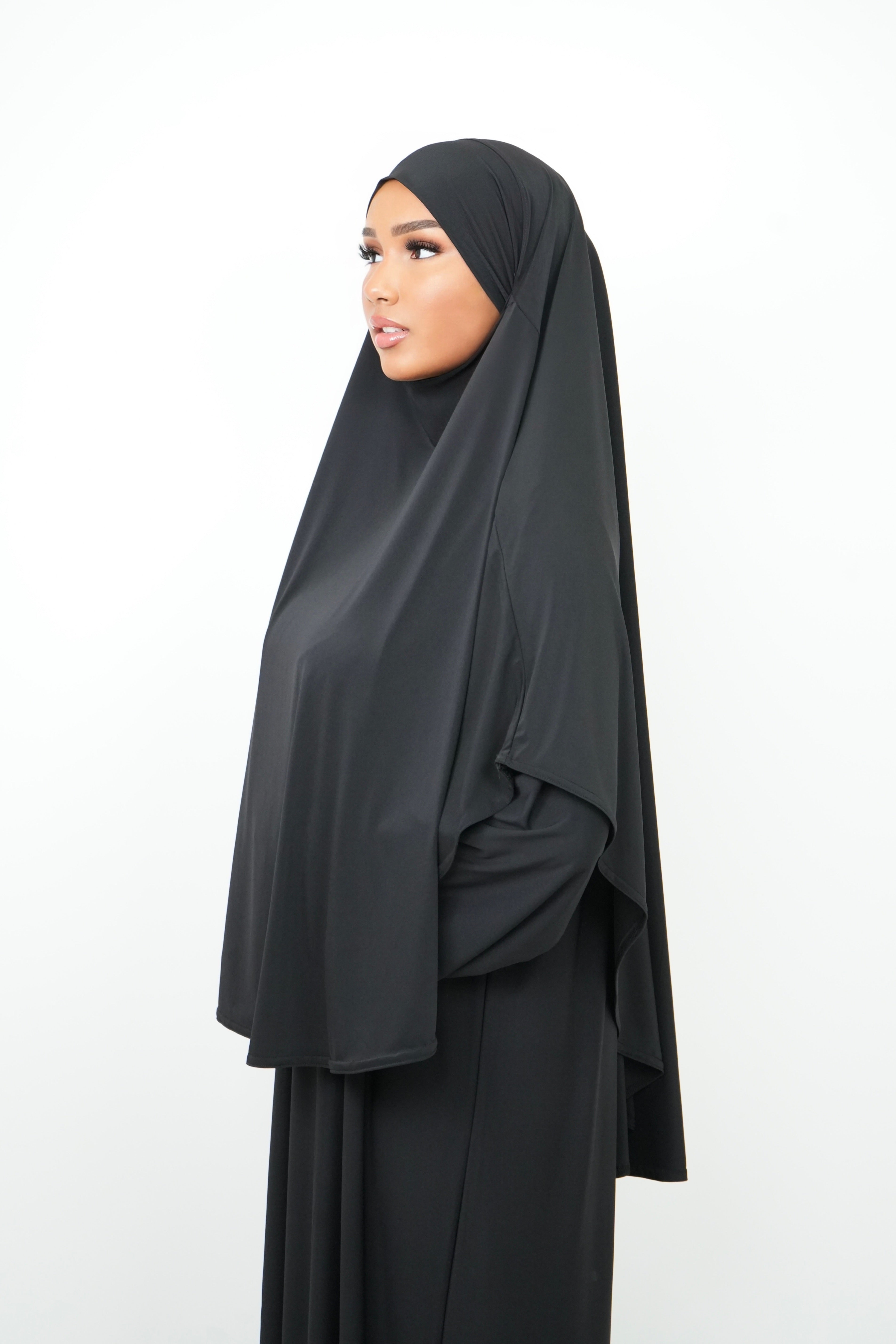 Khimar Jersey Premium [ noir ]