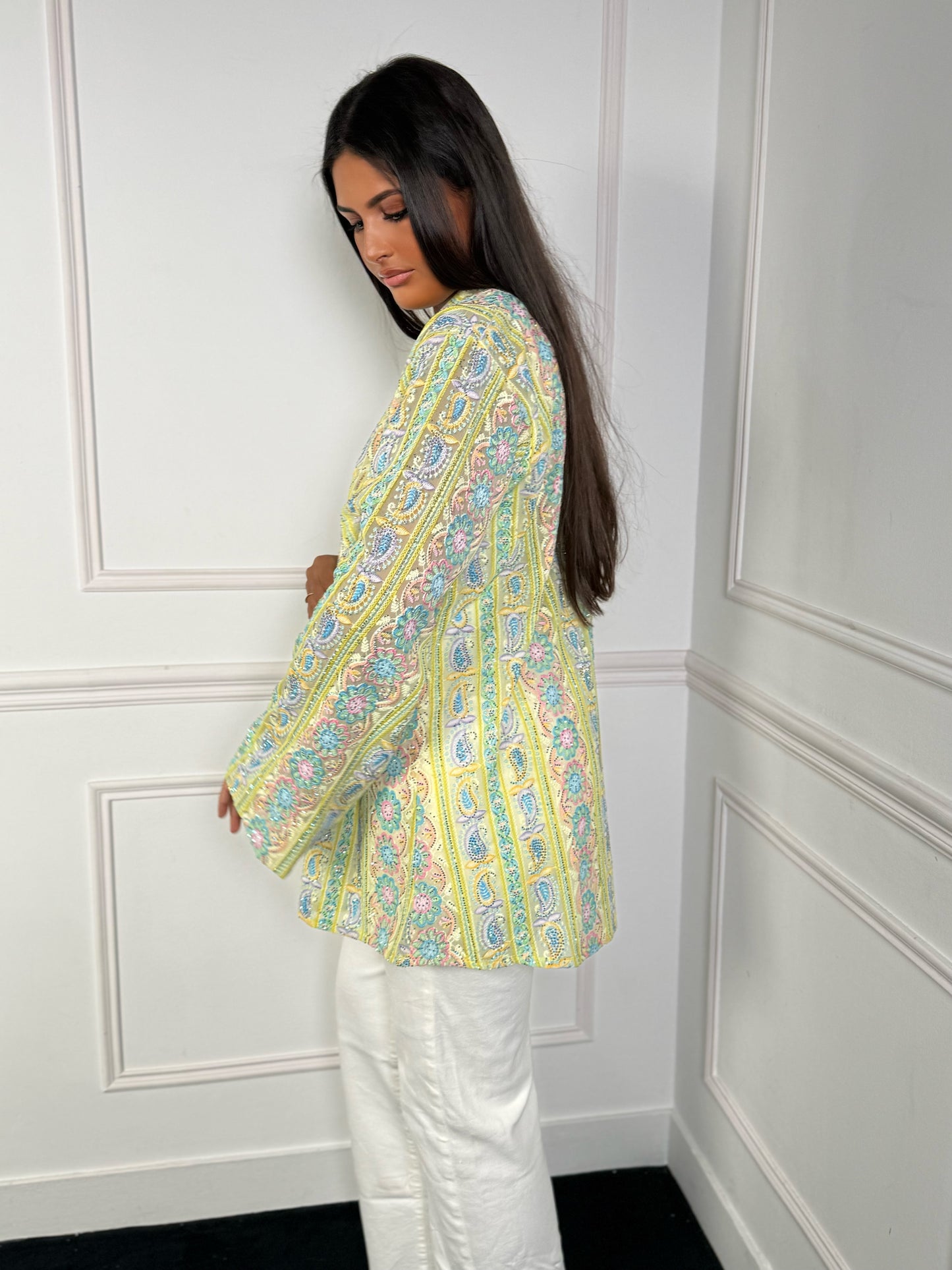 Kimono Asaya court [ jaune ]