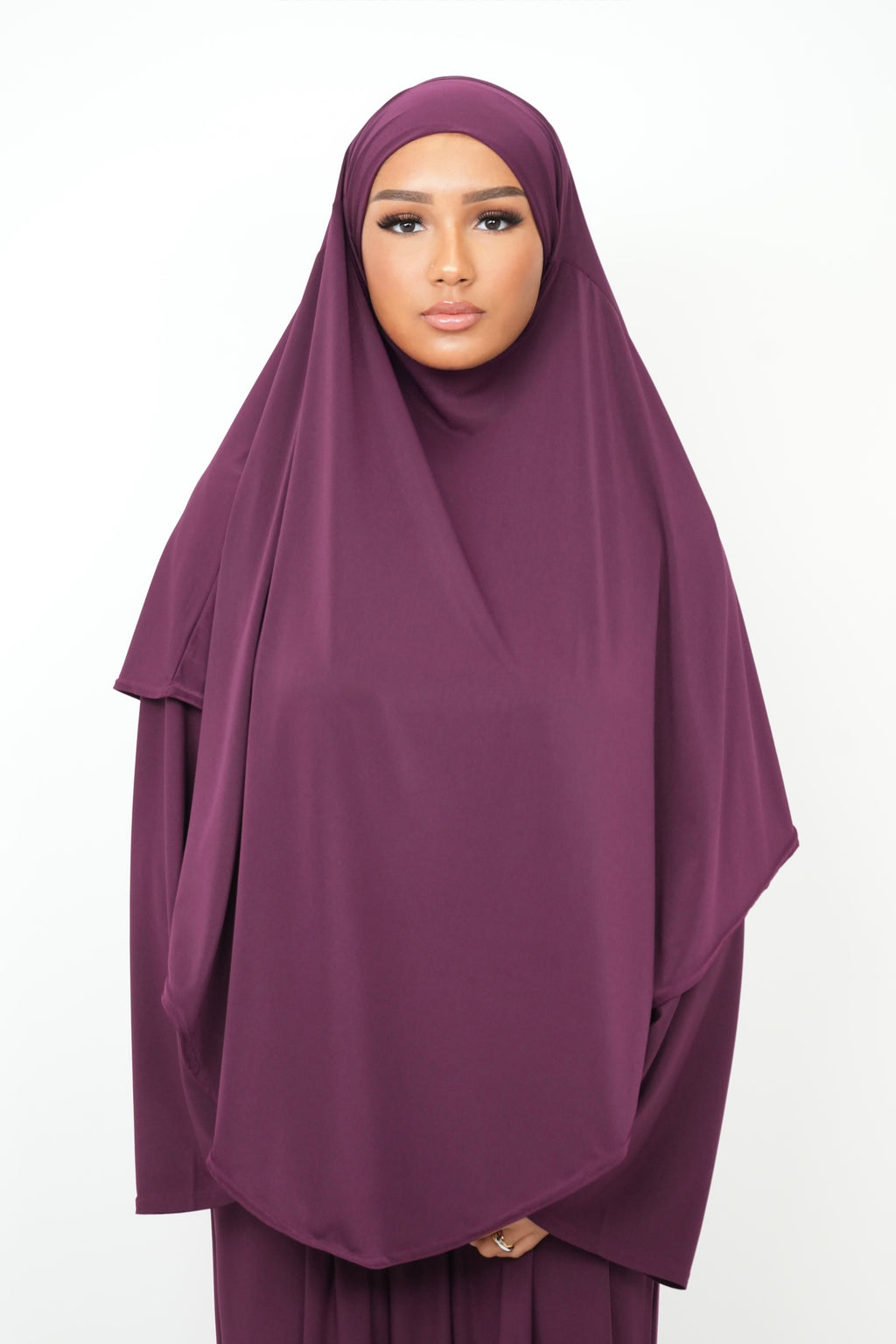 Khimar Jersey Premium [ Aubergine ]