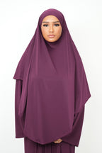 Khimar Jersey Premium [ Aubergine ]
