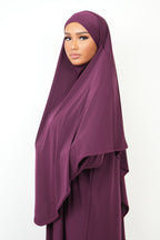 Khimar Jersey Premium [ Aubergine ]