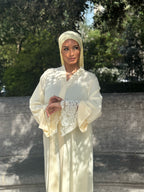 Abaya dentelle [jaune]