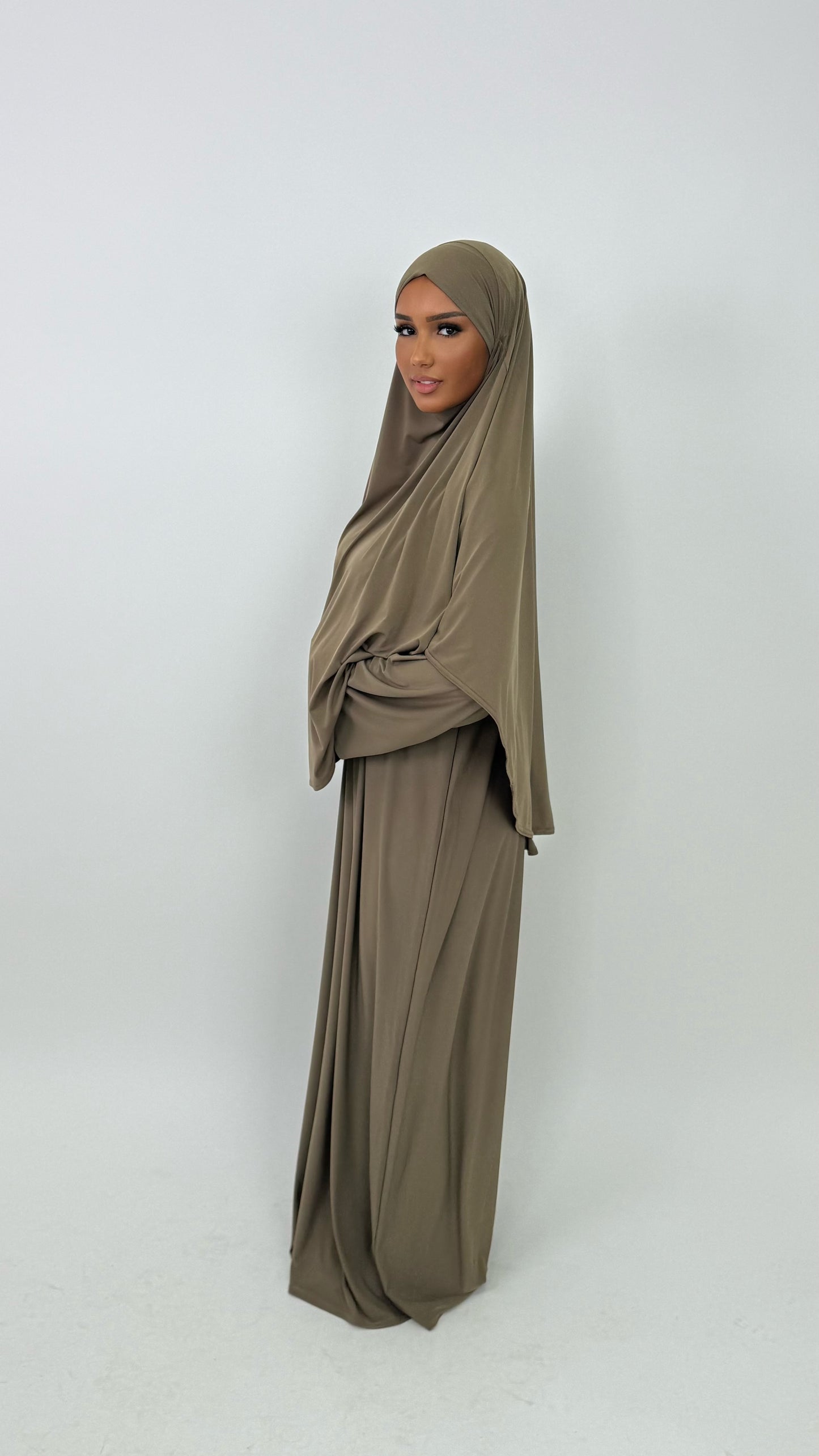Khimar Jersey Premium [ camel ]