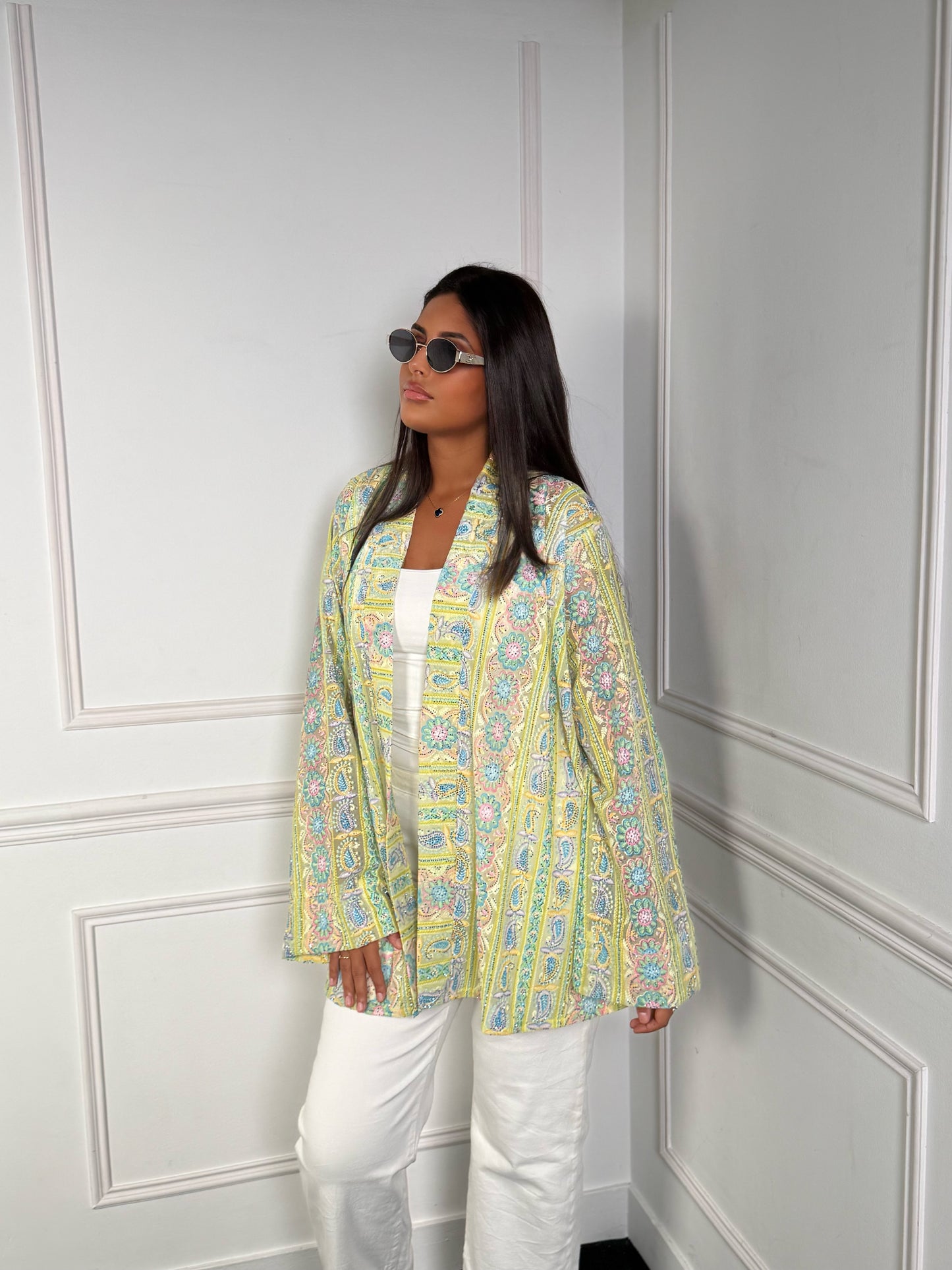 Kimono Asaya court [ jaune ]