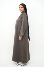 Abaya sweat [ chocolat ]