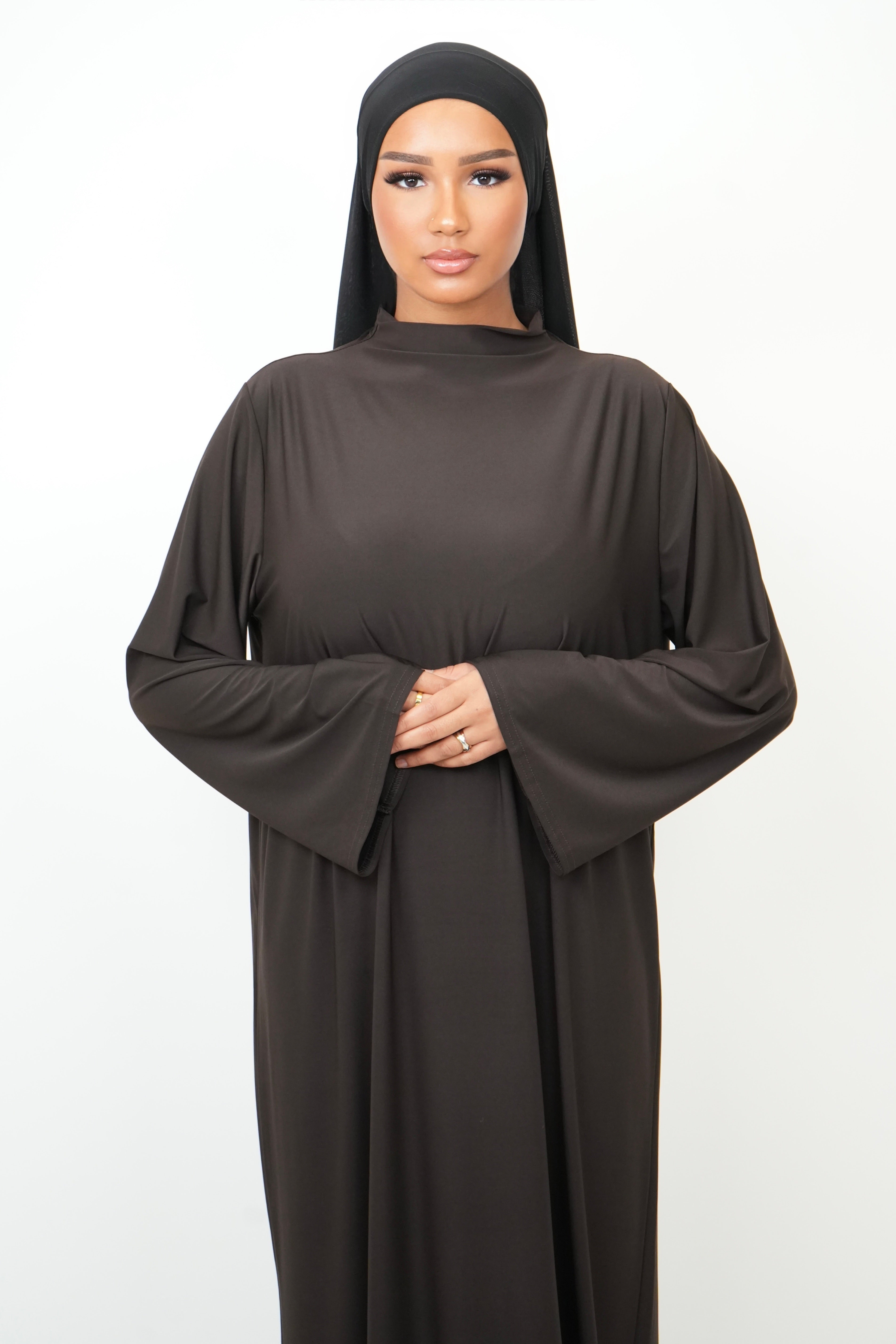 Abaya Jersey Premium [ chocolat ]