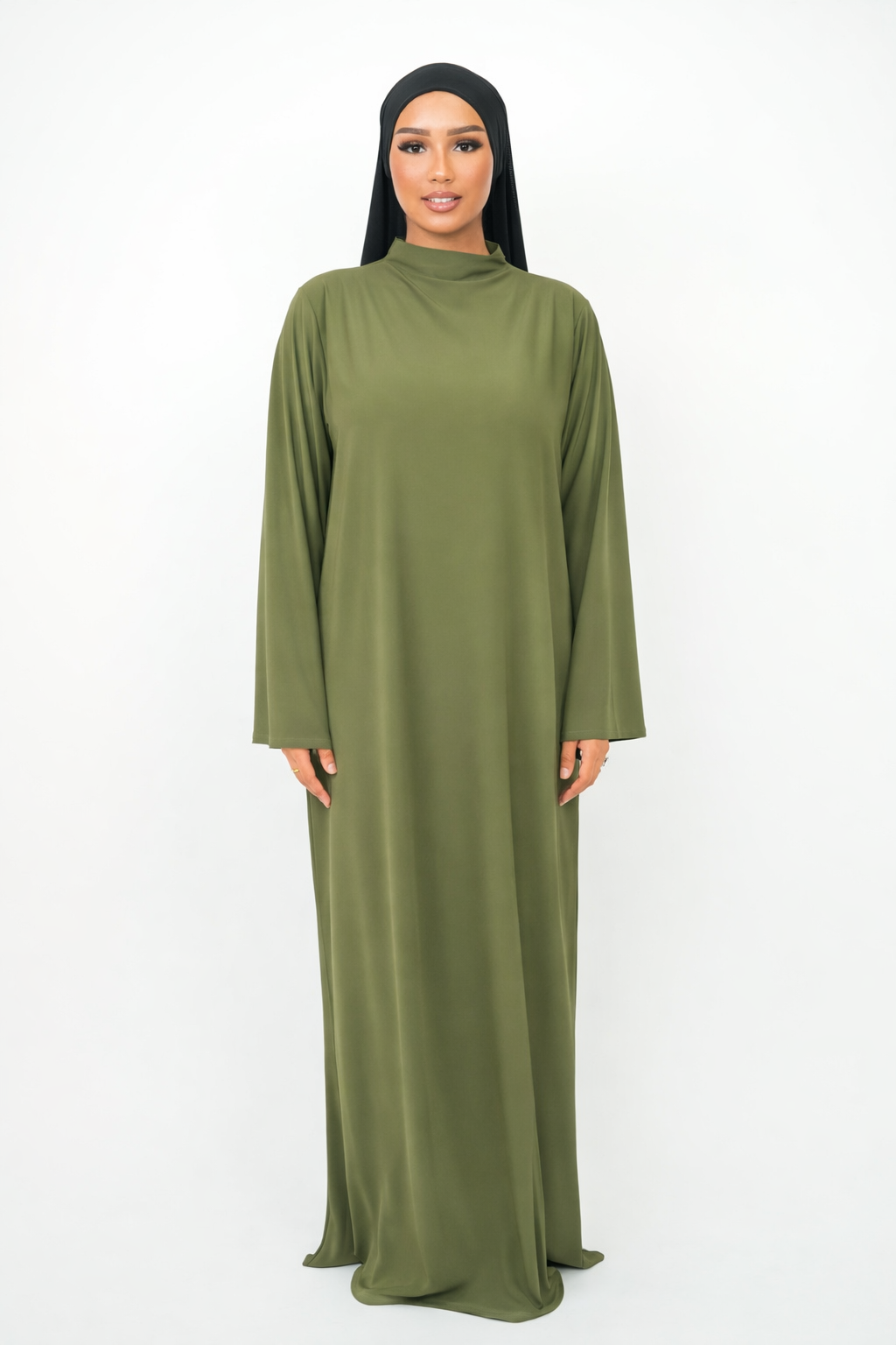 Abaya Jersey Premium [ kaki ]