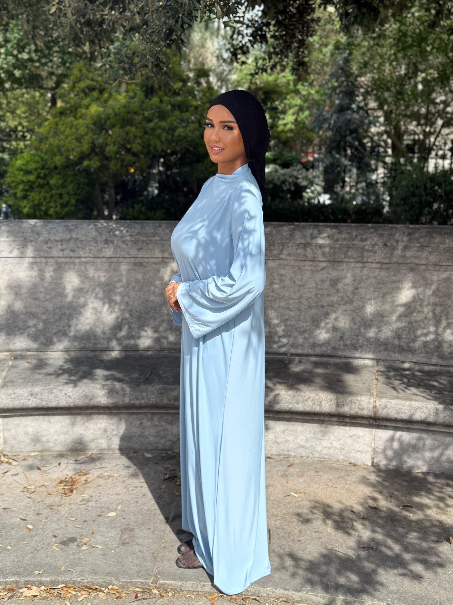 Abaya Jersey Premium [bleu ciel]