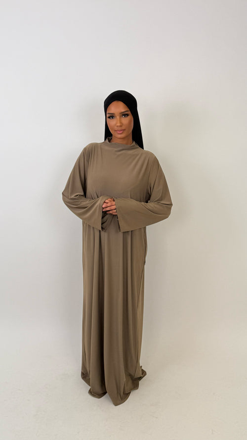 Abaya Jersey Premium [ camel ]