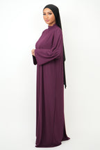Abaya Jersey Premium [ aubergine]
