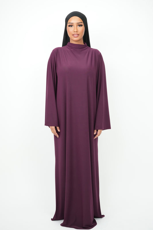 Abaya Jersey Premium [ aubergine]
